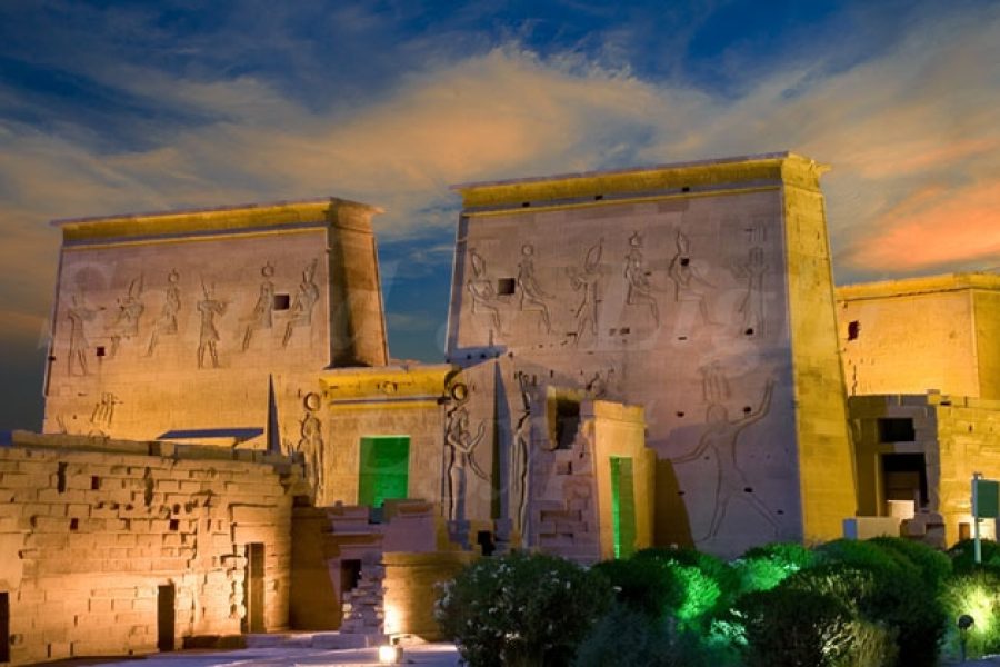 Sound and Light show at Philae temple from Aswan