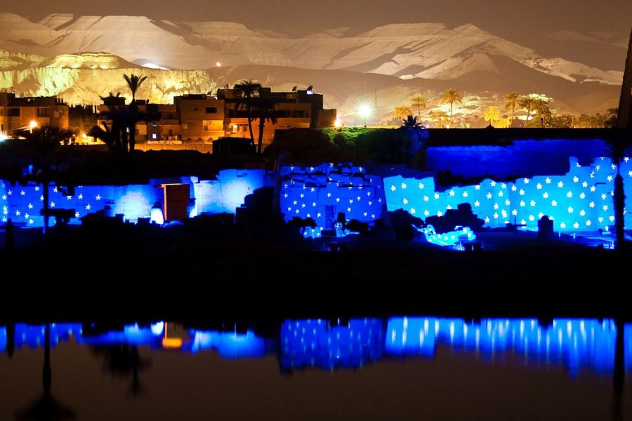 Sound and light show at Karnak temple